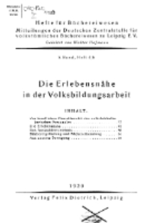 Hefte für Büchereiwesen. Der Volksbibliothekar und die Bücherhalle, 5. Band, H. 4/6.