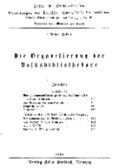 Hefte für Büchereiwesen. Der Volksbibliothekar und die Bücherhalle, 6. Band, H. 4.