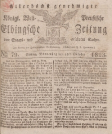 Elbingsche Zeitung, No. 79 Donnerstag, 2 Oktober 1823