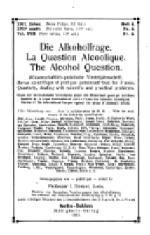 Die Alkoholfrage, 1921, Jg. XVII, H. 4, No 4.