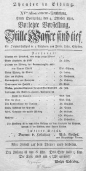 Stille Wasser sind tief - Friedrich Ludwig Schröder