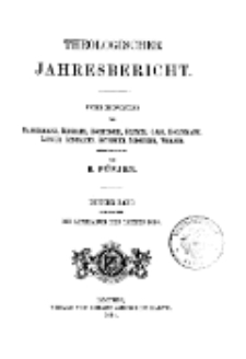 Theologischer Jahresbericht, 1883
