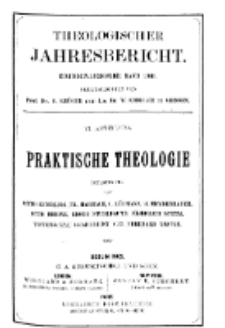 Theologischer Jahresbericht, 1901, Abteilung 6.