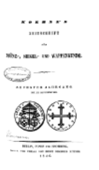 Zeitschrift für Münz-, Siegel- und Wappenkunde, 1846