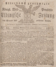 Elbingsche Zeitung, No. 84 Montag, 20 Oktober 1823
