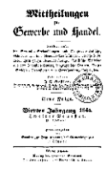 Mitteilungen für Gewerbe und Handel, Juli, 1844