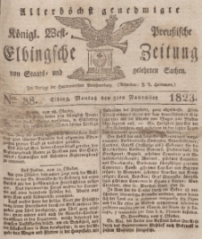 Elbingsche Zeitung, No. 88 Montag, 3 November 1823