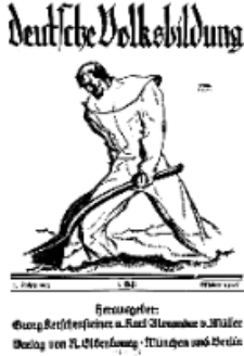 Deutsche Volksbildung, Jg. 1. Oktober 1925, H. 1.