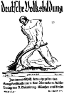 Deutsche Volksbildung, Jg. 1. Dezember 1925, H. 2.