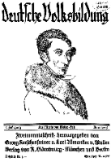 Deutsche Volksbildung, Jg. 1. Juni 1926, H. 5-6.