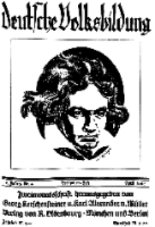 Deutsche Volksbildung, Jg. 2. April 1927, H. 4.