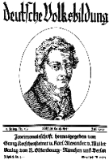 Deutsche Volksbildung, Jg. 2. Juli 1927, H. 5/6.