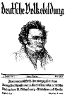 Deutsche Volksbildung, Jg. 3. Mai 1928, H. 4.