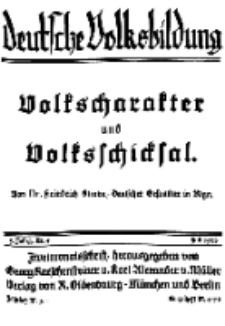 Deutsche Volksbildung, Jg. 3. Juli 1928, H. 5.