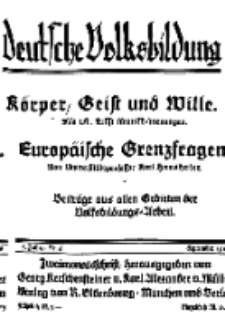 Deutsche Volksbildung, Jg. 3. September 1928, H. 6.