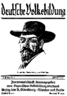 Deutsche Volksbildung, Jg. 5. Februar 1930, H. 3.
