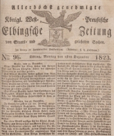 Elbingsche Zeitung, No. 96 Montag, 1 Dezember 1823