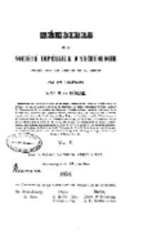 Mémoires de la Société Impériale D' Archéologie , 1851, V.