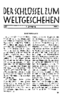 Der Schlüssel zum Weltgeschehen : Monatsschrift für reine und angewandte Welteiskunde, Jg.3. 1927, H. 2.