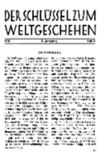Der Schlüssel zum Weltgeschehen : Monatsschrift für reine und angewandte Welteiskunde, Jg.3. 1927, H. 3.