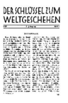Der Schlüssel zum Weltgeschehen : Monatsschrift für reine und angewandte Welteiskunde, Jg.3. 1927, H. 5.