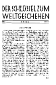 Der Schlüssel zum Weltgeschehen : Monatsschrift für reine und angewandte Welteiskunde, Jg.3. 1927, H. 7.