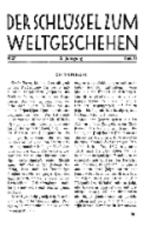 Der Schlüssel zum Weltgeschehen : Monatsschrift für reine und angewandte Welteiskunde, Jg.3. 1927, H. 11.