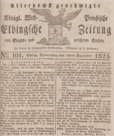 Elbingsche Zeitung, No. 101 Donnerstag, 18 Dezember 1823