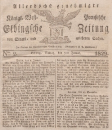 Elbingsche Zeitung, No. 2 Montag, 5 Januar 1829