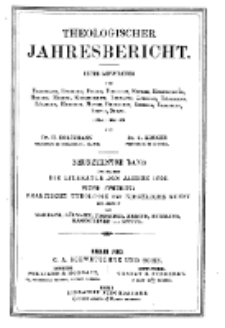 Theologischer Jahresbericht, 1899, Abteilung 4.