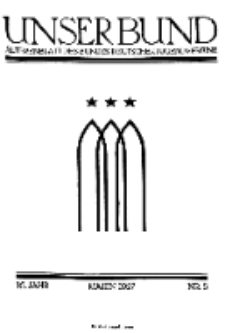 Unser Bund: Älterenblatt des Bundes deutscher Jugendvereine, Jg. 16. Mai 1927, Nr 5.