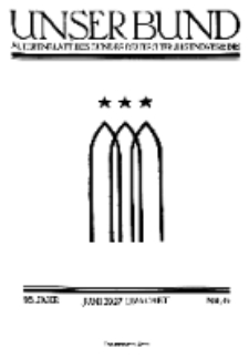Unser Bund: Älterenblatt des Bundes deutscher Jugendvereine, Jg. 16. Juni 1927, Nr 6.