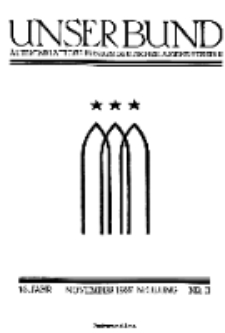 Unser Bund: Älterenblatt des Bundes deutscher Jugendvereine, Jg. 16. November 1927, Nr 11.