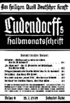 Am Heiligen Quell Deutscher Kraft, 28. Juli 1939, Folge 9.