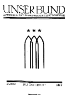 Unser Bund: Älterenblatt des Bundes deutscher Jugendvereine, Jg. 17. Juli 1928, Nr 7.