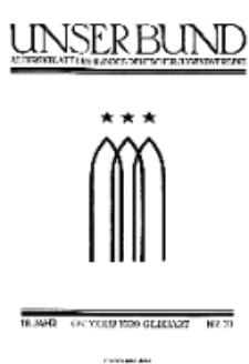 Unser Bund: Älterenblatt des Bundes deutscher Jugendvereine, Jg. 18. Oktober 1929, Nr 10.