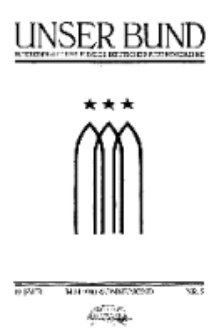 Unser Bund: Älterenblatt des Bundes deutscher Jugendvereine, Jg. 19. Mai 1930, Nr 5.