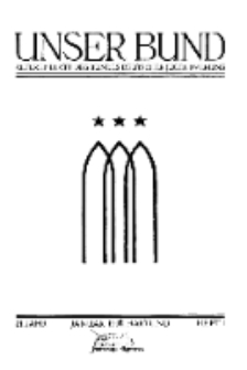 Unser Bund: Älterenblatt des Bundes deutscher Jugendvereine, Jg. 21. Januar 1932, Nr 1.