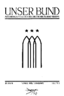 Unser Bund: Älterenblatt des Bundes deutscher Jugendvereine, Jg. 21. März 1932, Nr 3.