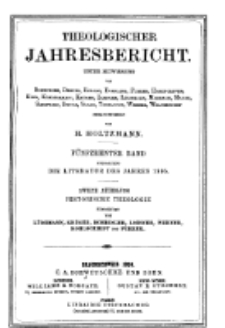 Theologischer Jahresbericht, 1895, Abteilung 2.