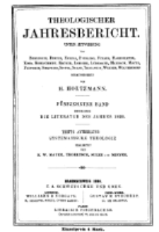 Theologischer Jahresbericht, 1895, Abteilung 3.