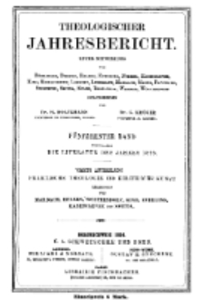Theologischer Jahresbericht, 1895, Abteilung 4.