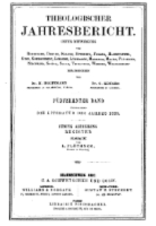 Theologischer Jahresbericht, 1895, Abteilung 5.