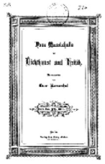 Neue Monatshefte für Dichtkunst und Kritik, 1875, Bd. 1, H. 5.