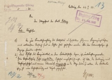 Straż Lotnicza - Magistrat w Elblągu - korespondencja (22.01.1932 r.)