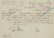 Straż Lotnicza - Magistrat w Elblągu - korespondencja (24.11.1931 r.)