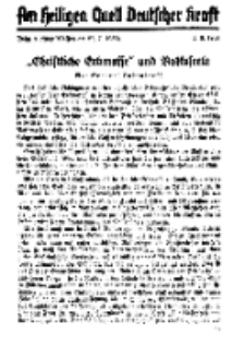 Am Heiligen Quell Deutscher Kraft, 5. August 1937, Folge 9.