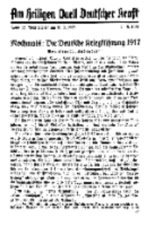 Am Heiligen Quell Deutscher Kraft, 20. September 1937, Folge 12.