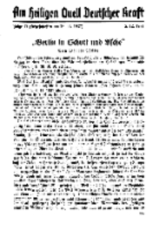 Am Heiligen Quell Deutscher Kraft, 5. Dezember 1937, Folge 17.