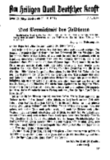 Am Heiligen Quell Deutscher Kraft, 5. Januar 1938, Folge 19.